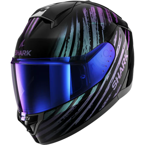 Casco Shark Ridill 2 Assya Negro/Azul/Violeta