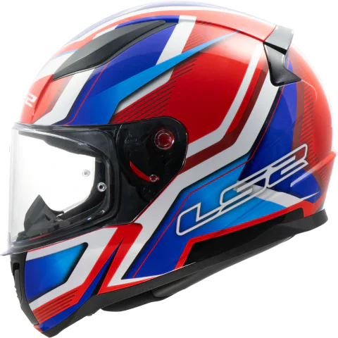 Casco LS2 FF353 RAPID II FLITZ WHITE BLUE RED
