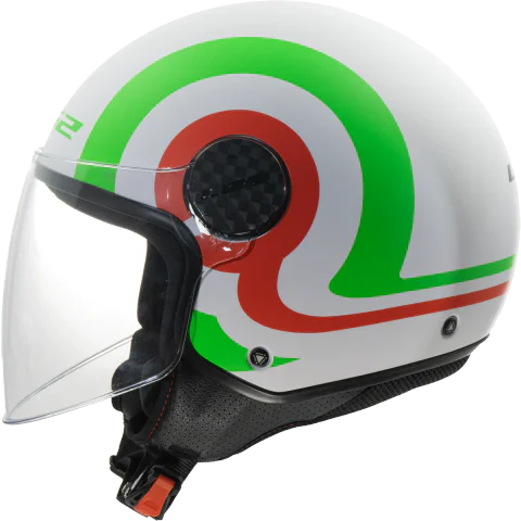 Casco LS2 OF558 SPHERE LUX II URBY WHITE GREEN RED