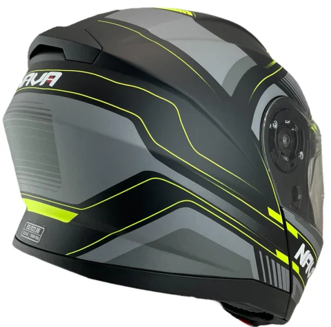 Casco modular Nava Sprint II Negro/Amarillo mate