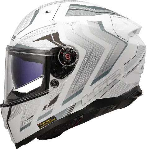 Casco LS2 FF811 VECTOR II ALIZER MATT WHITE SILVER