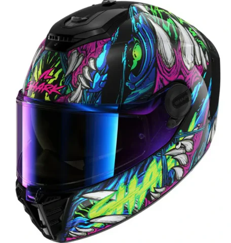 Casco Shark Spartan RS Shaytan Verde/Violeta