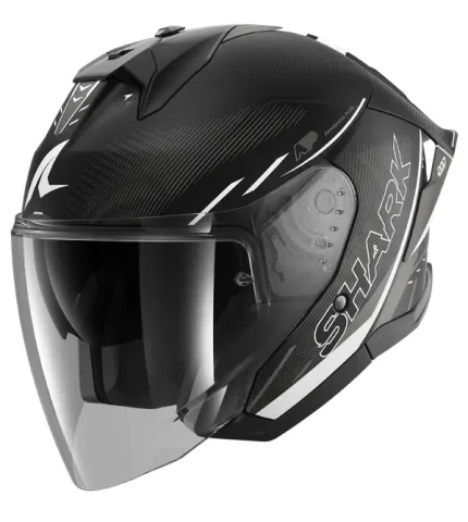 Casco Shark Skwal Jet Cup Speed-Tech Negro/Blanco