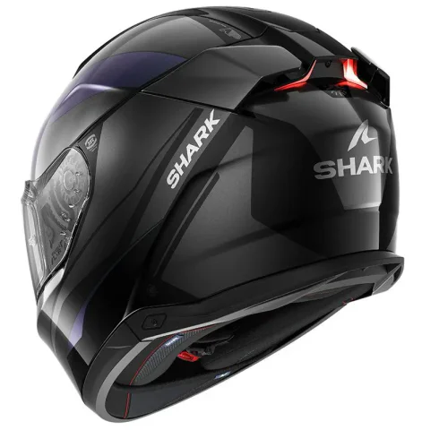 Casco Shark Skwal i3 Mekarium Negro/Antracita/Rojo