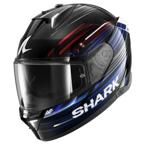 Casco Shark Skwal i3 Light-Blur Negro/Rojo/Azul