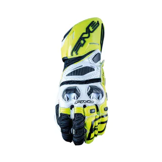 GUANTES FIVE RFX RACE V2 BLANCO / AMARILLO FLUOR 1