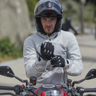 GUANTES FIVE RS3 EVO AIRFLOW NEGRO / ROJO 8