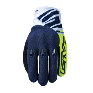 GUANTES FIVE E3 EVO AMARILLO FLUOR / AZUL 1