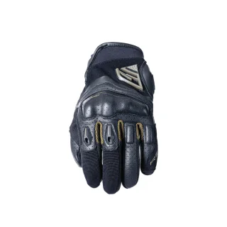 GUANTES FIVE RS2 EVO NEGRO / CAQUI 1