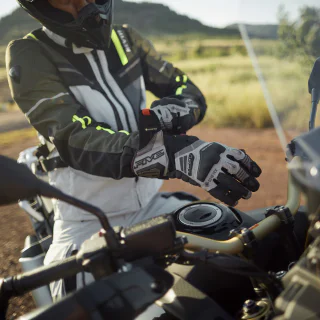 GUANTES FIVE TFX1 GTX GRIS / GRIS / ROJO 14