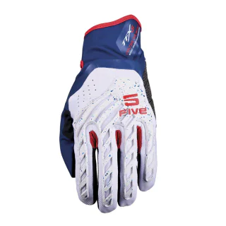 GUANTES FIVE TFX5 GRIS / AZUL / ROJO 1