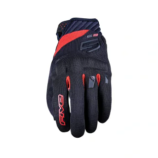 GUANTES FIVE RS3 EVO NEGRO / ROJO 1