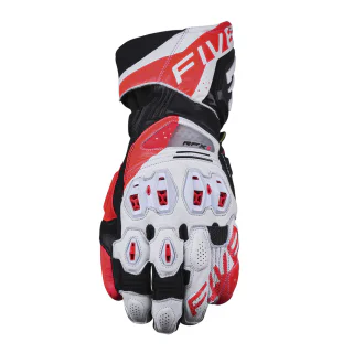 GUANTES FIVE RFX1 EVO BLANCO / ROJO FLUOR 1