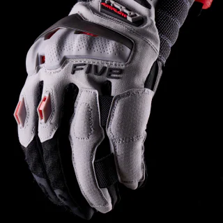 GUANTES FIVE TFX1 AIRFLOW NEGRO / ROJO FLUOR 5