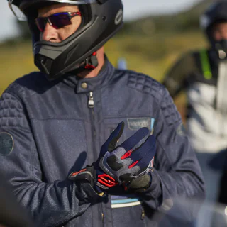GUANTES FIVE TFX4 AZUL / ROJO 10