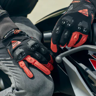 GUANTES FIVE STUNT EVO NEGRO / ROJO 9