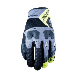 GUANTES FIVE TFX3 AIRFLOW GRIS / AMARILLO FLUOR 1