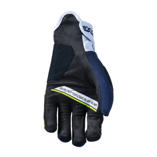 GUANTES FIVE E3 EVO AMARILLO FLUOR / AZUL 2