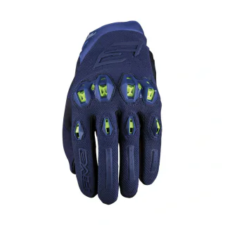 GUANTES FIVE STUNT EVO 2 AZUL / AMARILLO FLUOR 1