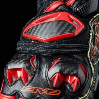 GUANTES FIVE RFX RACE V2 BLANCO / ROJO 8