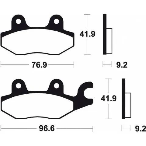 Past. de freno Bendix comp. sinterizado para Maxi Scooter MS
