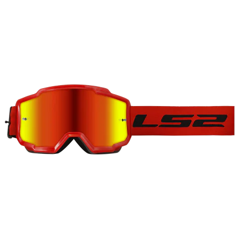 CHARGER GOGGLE WITH IRIDIUM VISOR RED