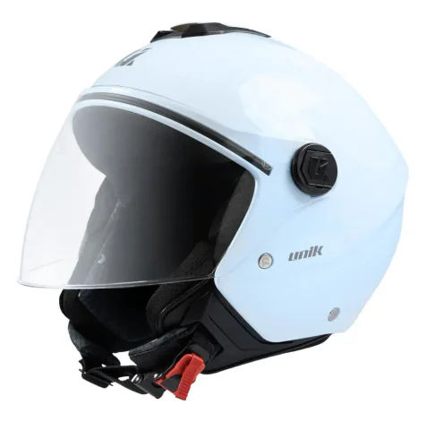 Casco jet Unik Vertex Azul claro