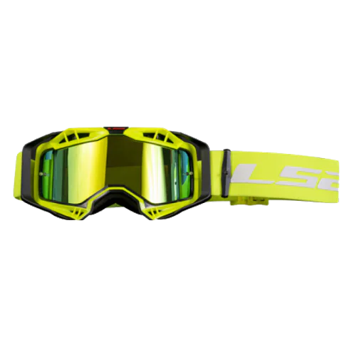 AURA GOGGLE WITH IRIDIUM VISOR BLACK YELLOW