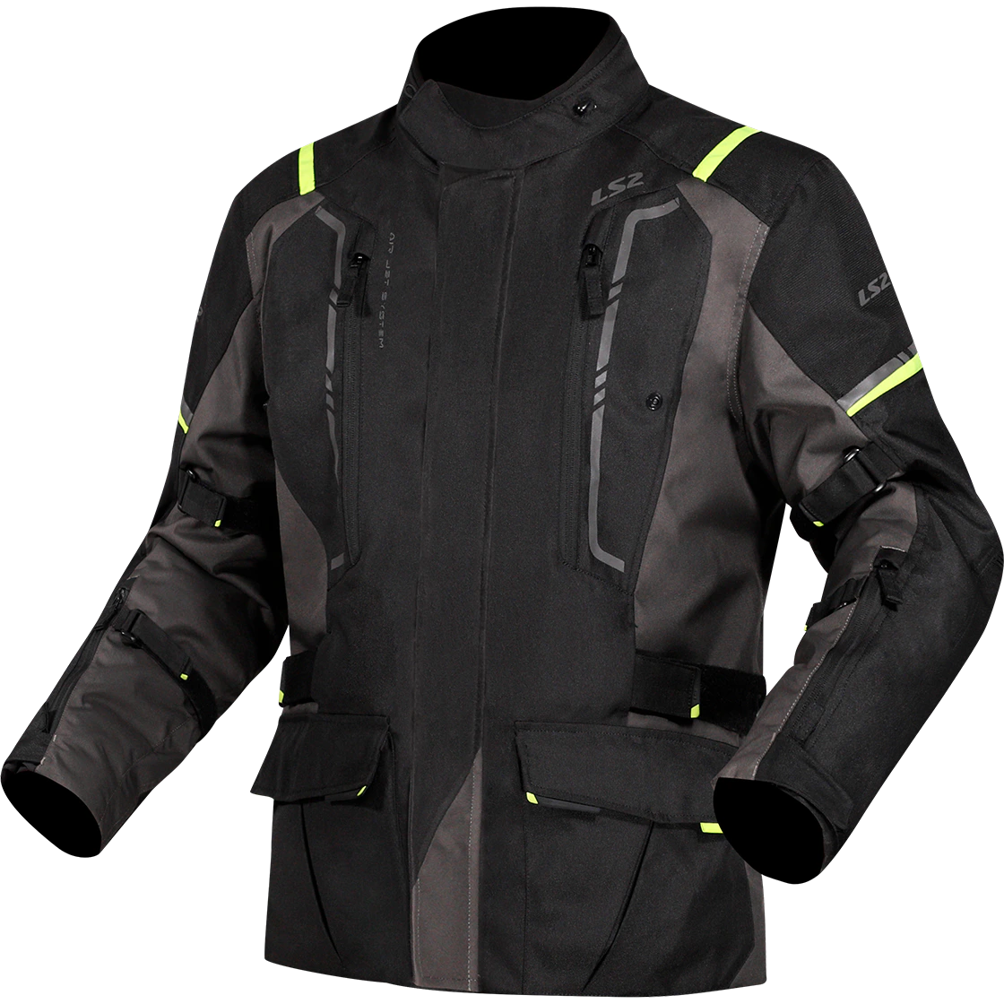 Chaqueta Hombre Invierno LS2 Narvik Gris/Negra/Amarillo