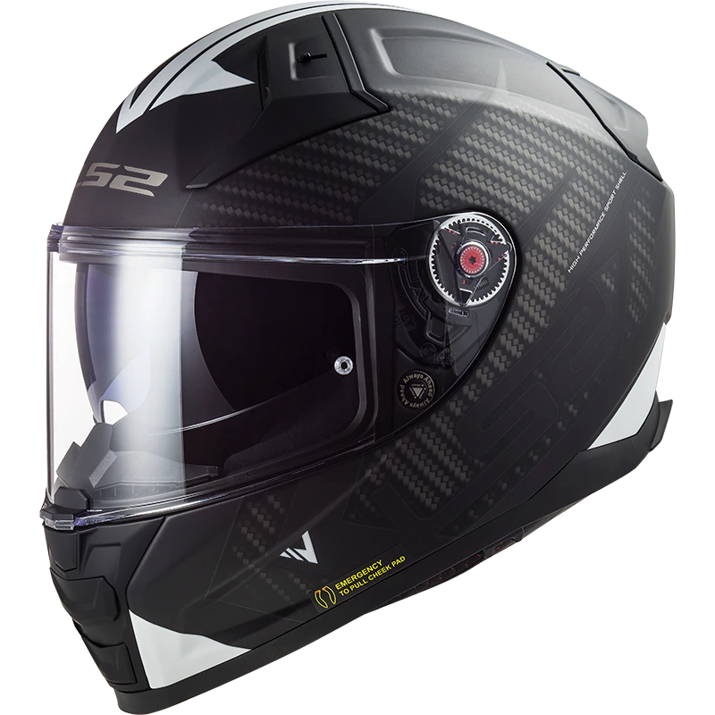 Casco LS2 FF811 VECTOR II SPLITTER BLACK WHITE