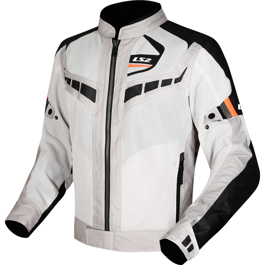Chaqueta Verano Hombre LS2 Garda Air Negro/Naranja