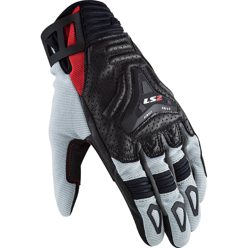 Guante Hombre LS2 ALL TERRAIN BLACK GREY RED