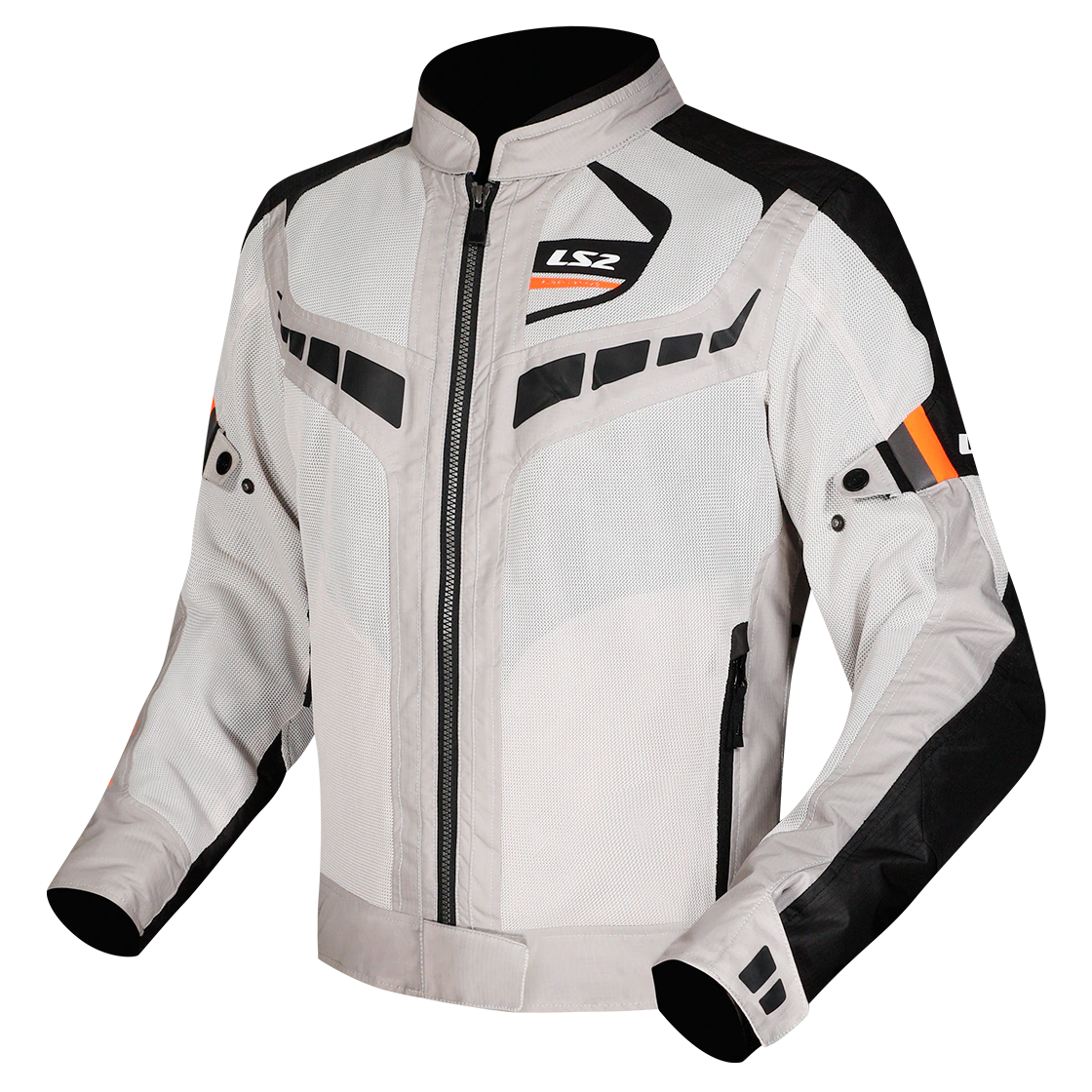 Chaqueta Verano Mujer LS2 Garda Air Negra/Naranja