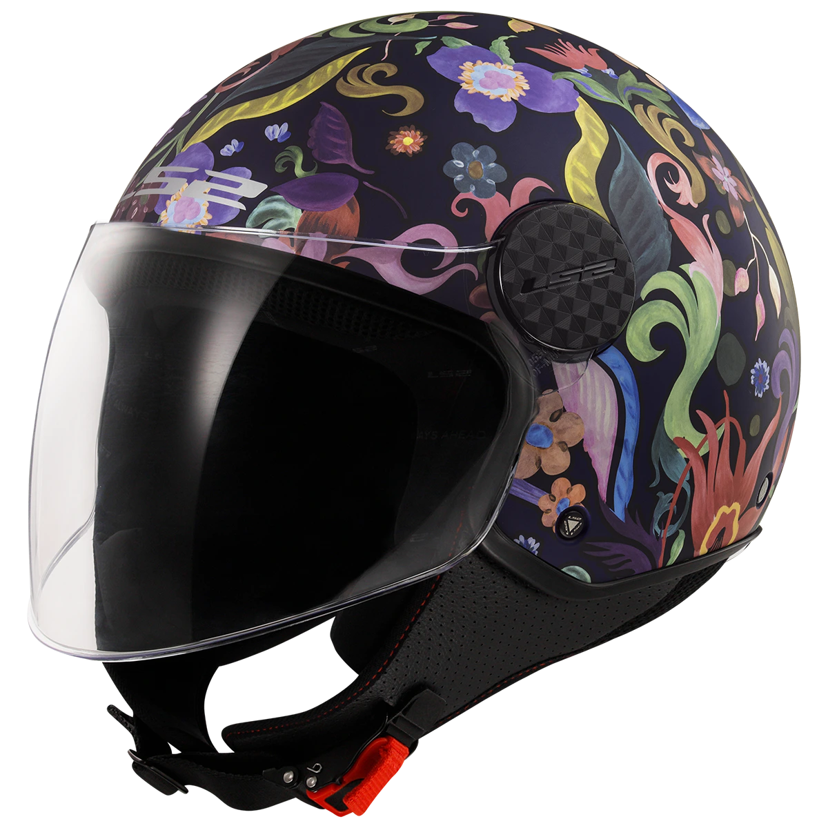 Casco LS2 OF558 SPHERE II BLOOM BLUE PINK