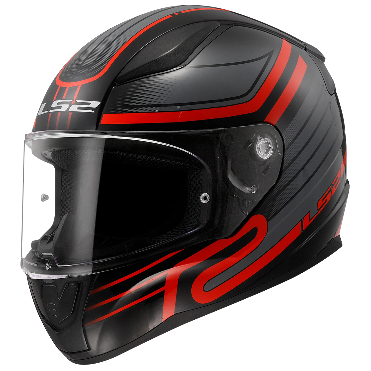 Casco LS2 FF353 RAPID II CIRCUIT BLACK RED